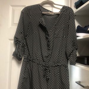 Black and white Loft romper